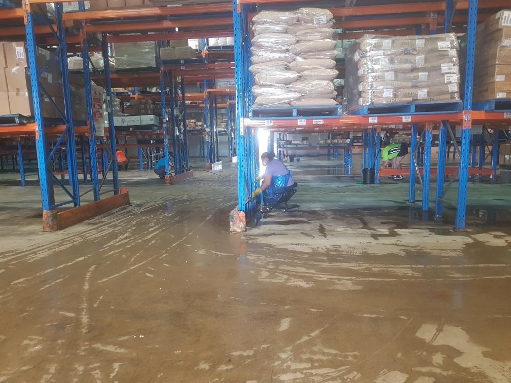 Warehouse Being Cleaned