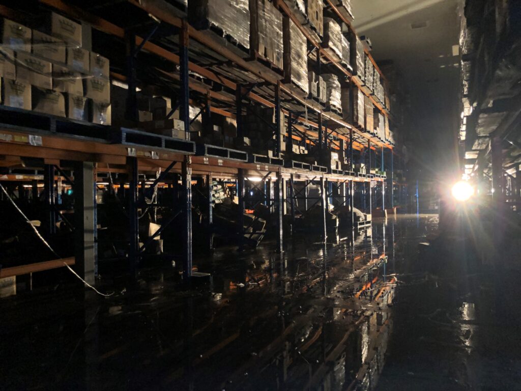 Rocklea Warehouse Flooded